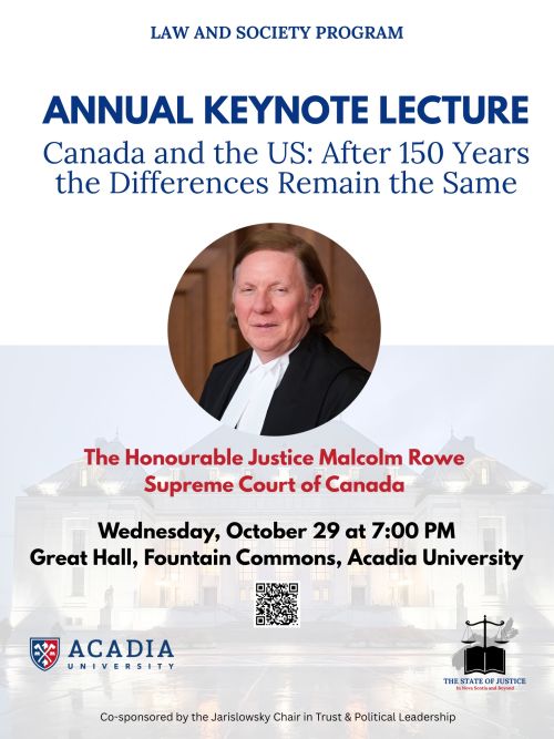 The Honourable Justice Malcolm Rowe (2025) - Law and Society